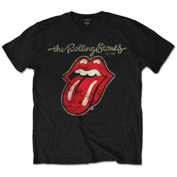 The Rolling Stones Unisex T-Shirt Plastered Tongue - Picture 1 of 4